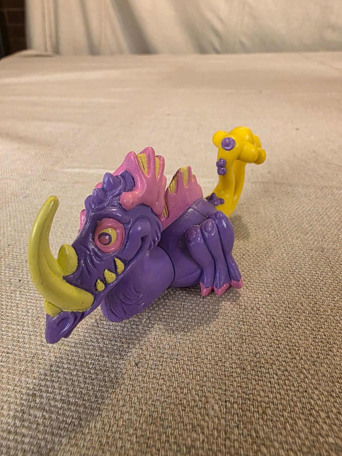 Vintage 1986 Mix-Em-Up Monsters McDonald's Happy Meal Purple Dragon Monster Toy
