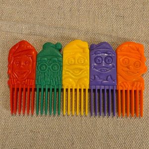 Vintage 1990 McDonald's Happy Meal Rainbow Character Comb Set