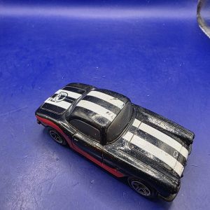 Used 1998 Matchbox '62 Corvette Black White Stripe Diecast Toy Car