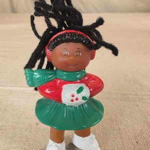 Vintage 1992 Cabbage Patch Kids African American Girl Ice Skater Figurine