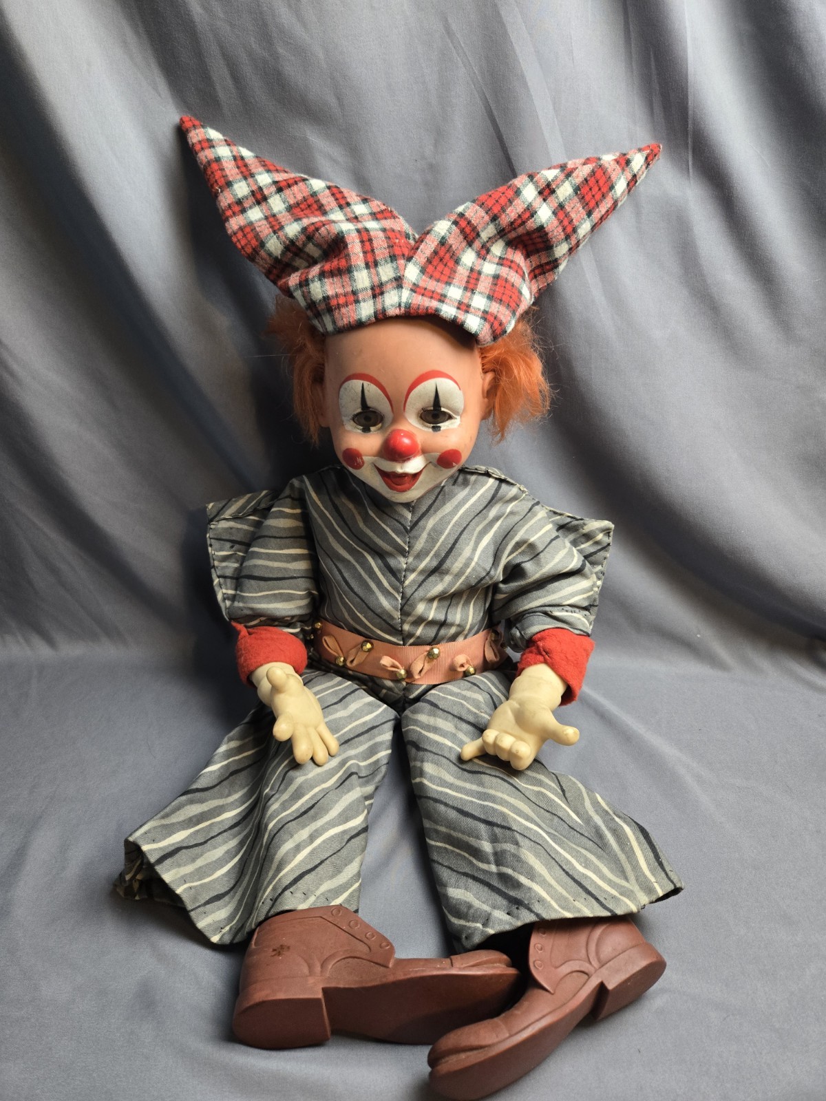 Vintage Jesmar Clown Doll Spain 23" Tall