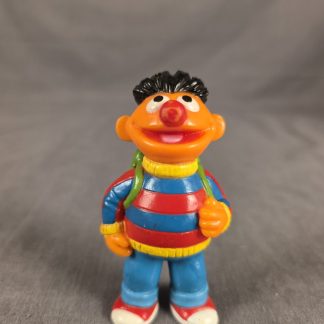 Vintage Sesame Street Ernie w/ Backpack PVC Toy Figure