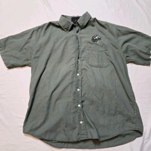 Vintage Antigua Sport *Baltimore Orioles Green Short Sleeve Button Down* Large