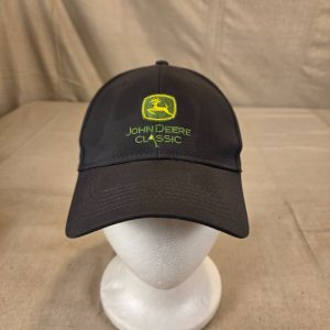 John Deere Classic Logo Baseball Cap Adjustable Black Hat