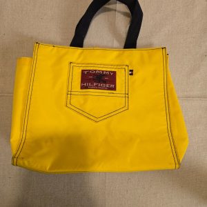 Vintage Tommy Hilfiger Yellow Tote Bag 10in Tall
