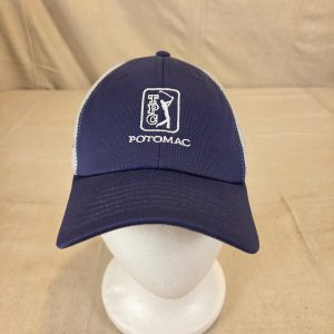 Imperial Potomac Golf Hat Adjustable Mesh Back Navy Blue Gray OSFA