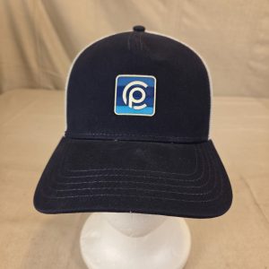 American Needle Trucker Hat Mesh Snapback Blue White Adjustable