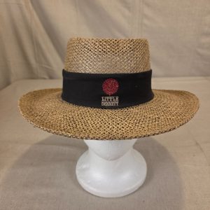 Little Bennett Straw Hat with Black Band Vintage Style
