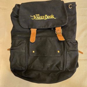 Disney The Jungle Book Black Canvas Backpack Vintage Style