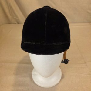 Troxel Grand Prix Black Velvet Equestrian Riding Helmet Size M Vintage