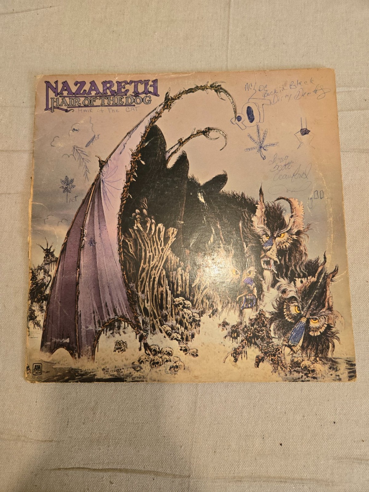 Nazareth Hair of the Dog Vintage 1975 Vinyl LP Record Rock Album