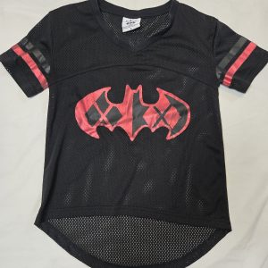 SIX FLAGS HARLEY QUINN BATMAN baseball jersey shirt graphic print women S