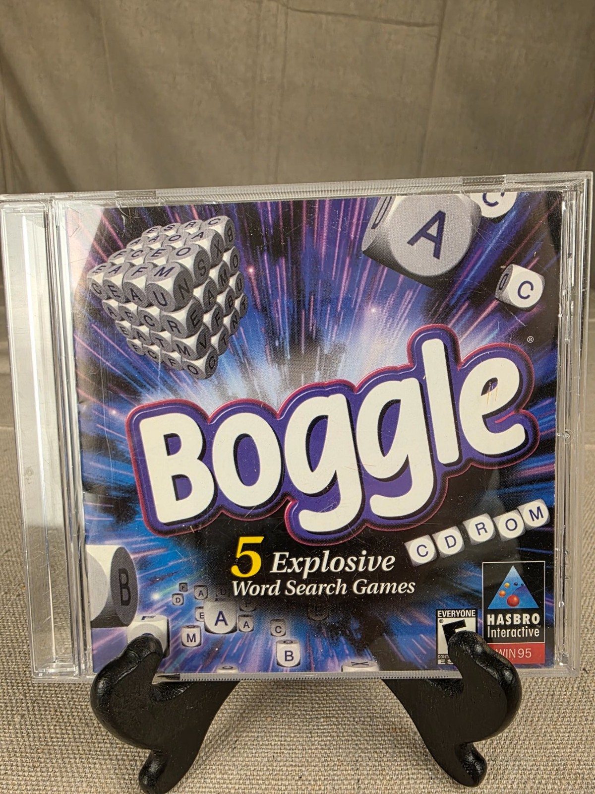 Boggle 5 Explosive Word Search Games PC CD-ROM Windows 95 Vintage