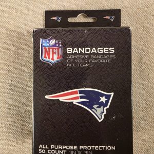 NFL New England Patriots Adhesive Bandages 50 Count All Purpose Protection