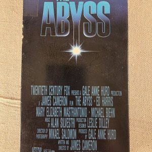 The Abyss VHS Movie 1989 Sci-Fi Thriller James Cameron Ed Harris