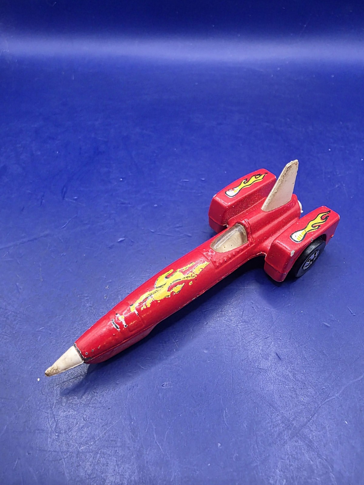 Vintage Hot Wheels Red Jet Rocket Car 1979 Diecast Toy Used