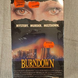 Burndown VHS 1989 Peter Firth Cathy Moriarty Nuclear Thriller Movie