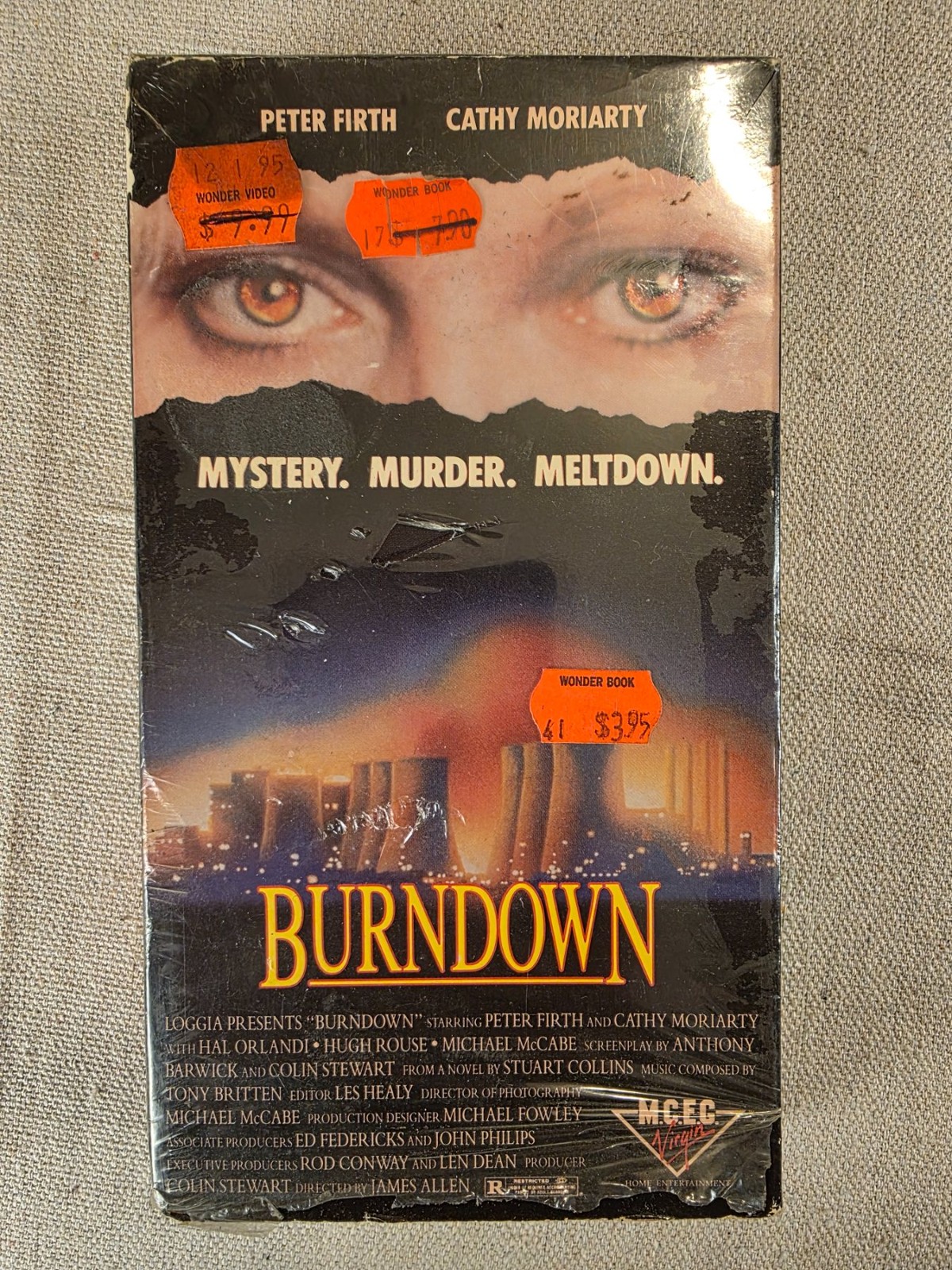 Burndown VHS 1989 Peter Firth Cathy Moriarty Nuclear Thriller Movie