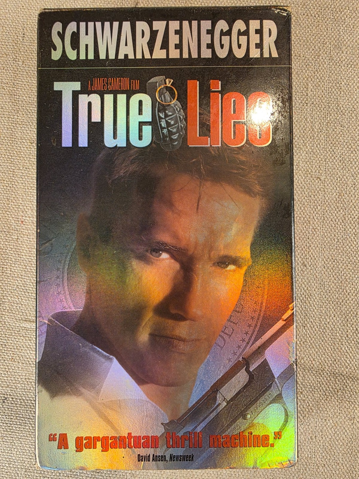 True Lies VHS 1999 Arnold Schwarzenegger Action Thriller Movie