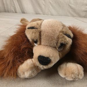Vintage Disney Lady and the Tramp Plush Cocker Spaniel Dog Toy