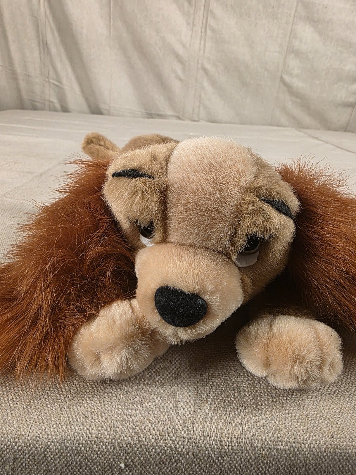 Vintage Disney Lady and the Tramp Plush Cocker Spaniel Dog Toy