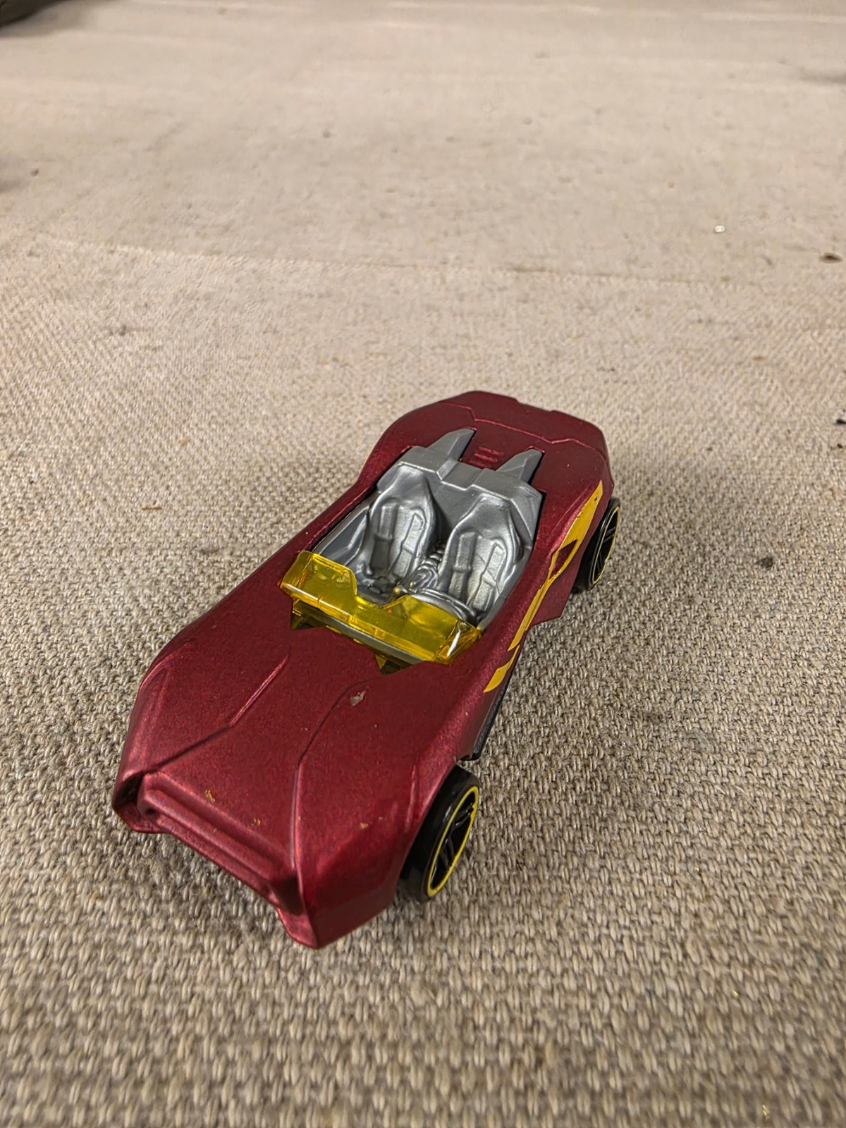 Hot Wheels Carbonic Red Diecast Toy Car 2014 Mattel