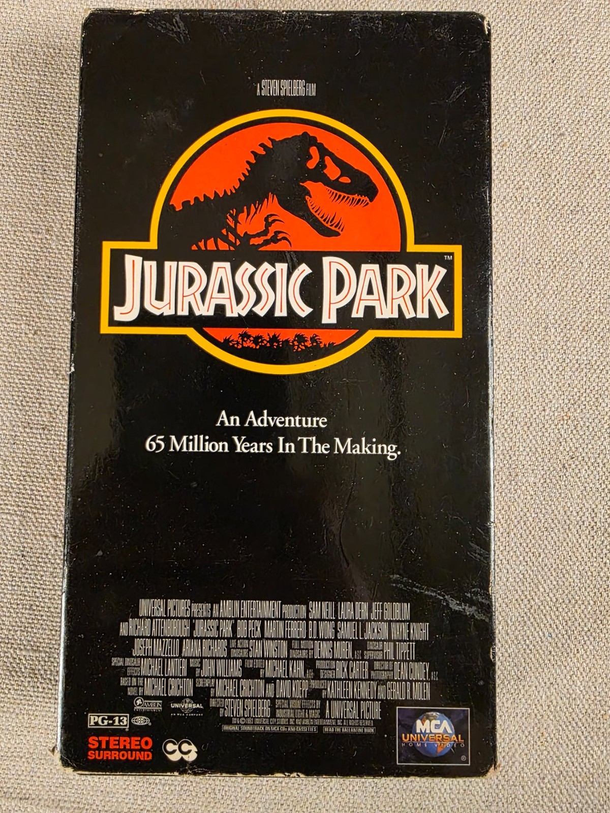 Jurassic Park Vintage VHS Movie 1993 Steven Spielberg MCA Universal