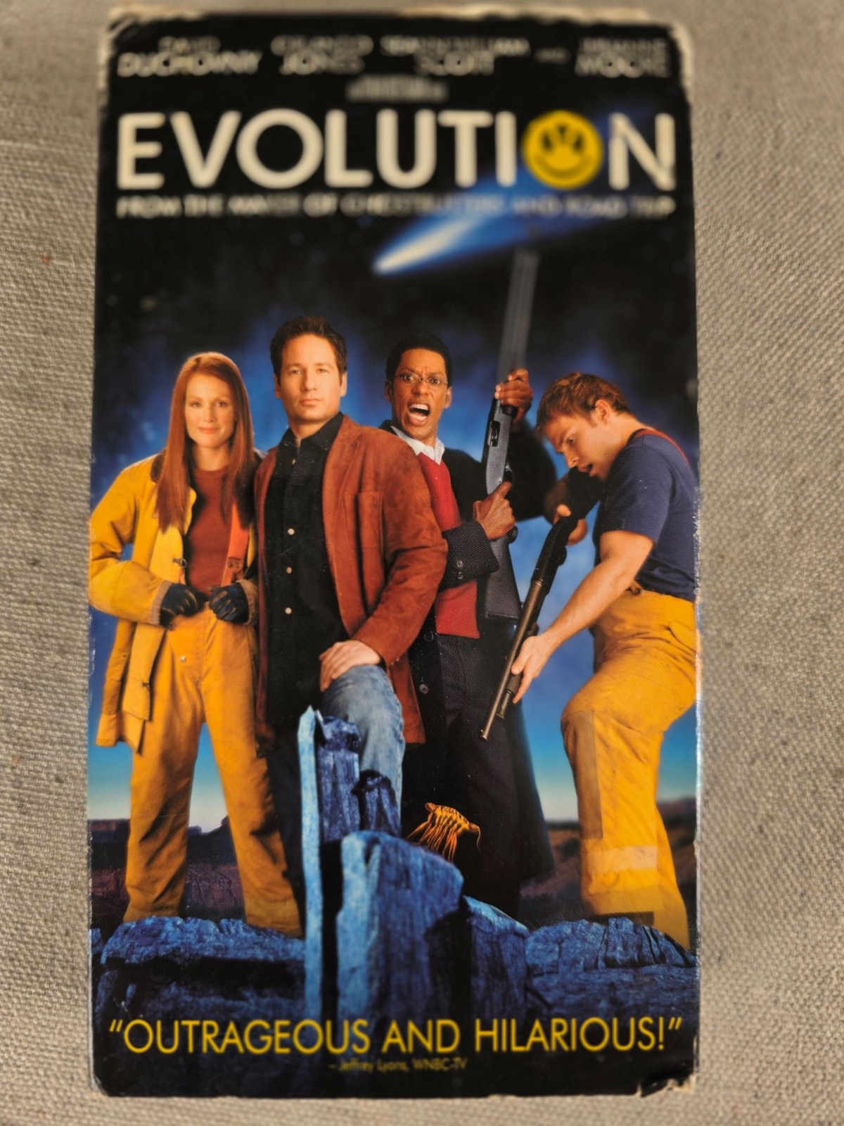 Evolution VHS Movie 2001 David Duchovny Julianne Moore Sci-Fi Comedy