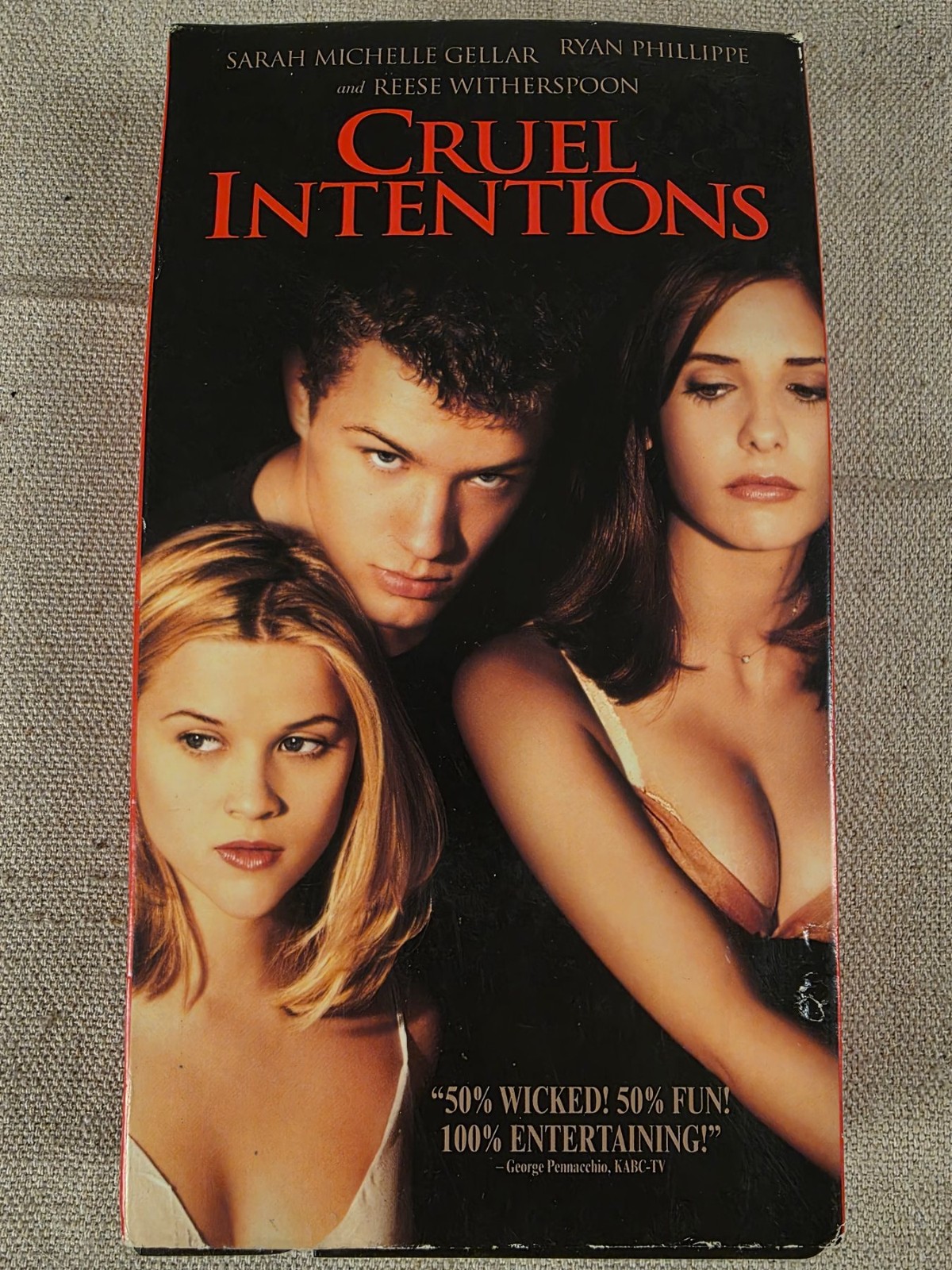 Cruel Intentions VHS 1999 Sarah Michelle Gellar Ryan Phillippe Reese Witherspoon