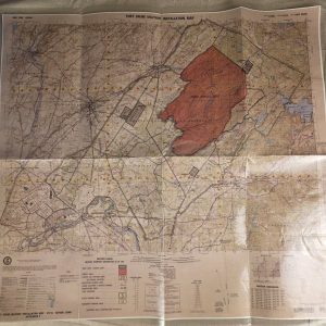 Vintage 1994 Fort Drum Military Installation Map V721S Edition 2-DMA