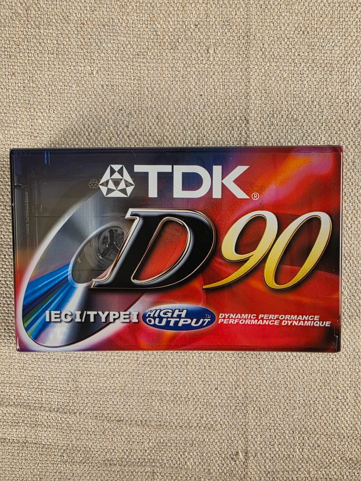 TDK D90 IEC I Type I High Output Blank Audio Cassette Tape NEW