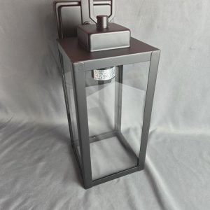 Pia Ricco 1- Light Matte Black Outdoor Wall Lantern Sconce with Clear Glass