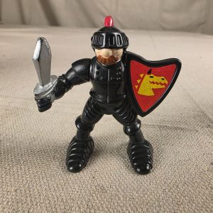 Vintage 1995 Fisher Price Great Adventures Black Knight Figure