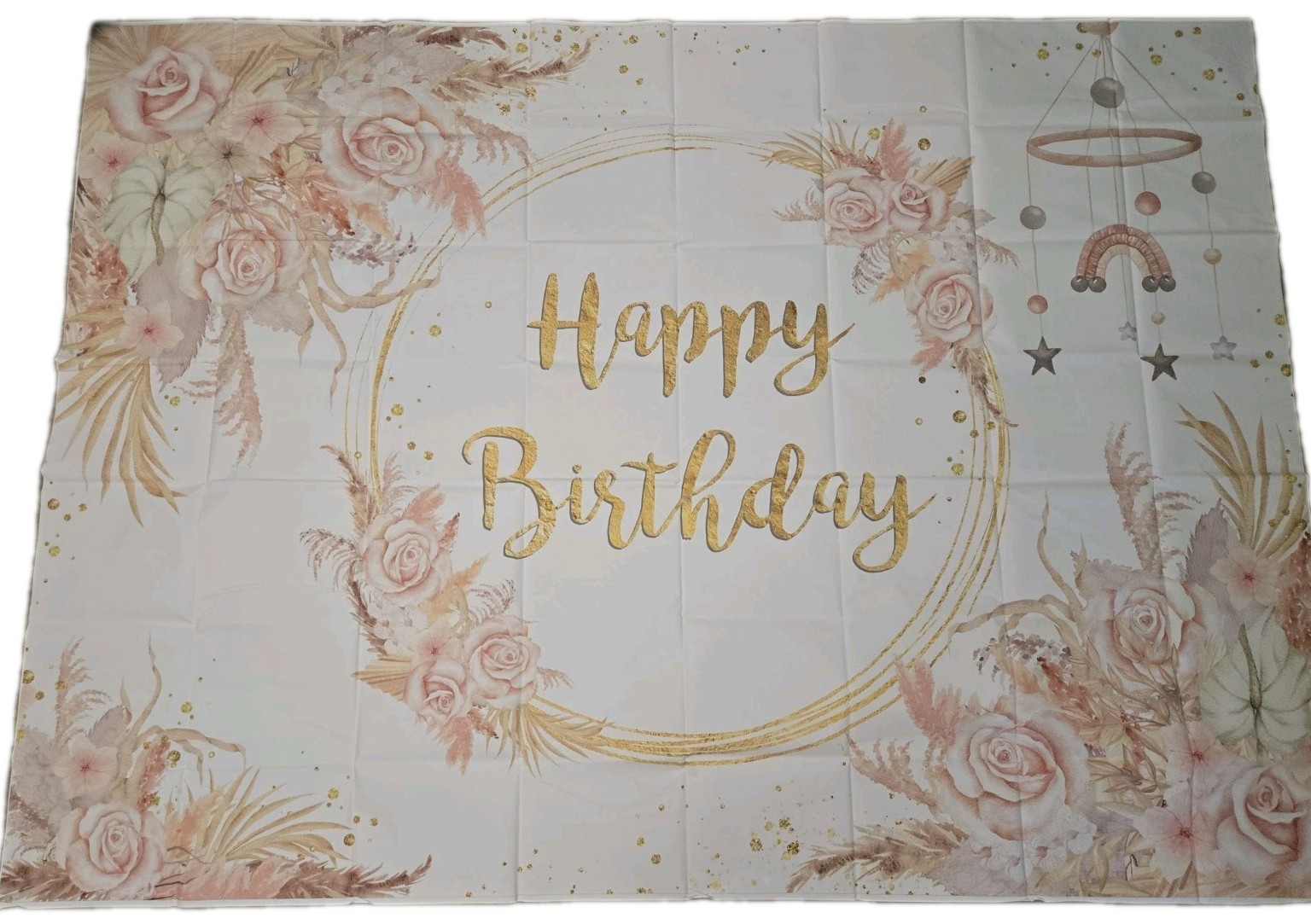 Happy Birthday Backdrop Banner Background Photo Party Large Decoration