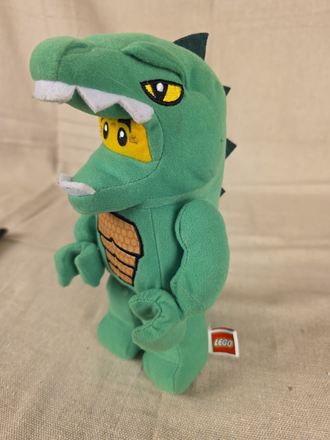 Lego Minifigure Lizard Dragon Dino Guy Plush Stuffed Doll 9" Manhattan Toy