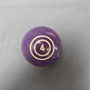 Vintage Pool Billiard Ball #4 Double Rings Circles 2.25 Inch