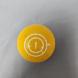 Vintage Pool Billiard Ball #1 Double Rings Circles 2.25 Inch