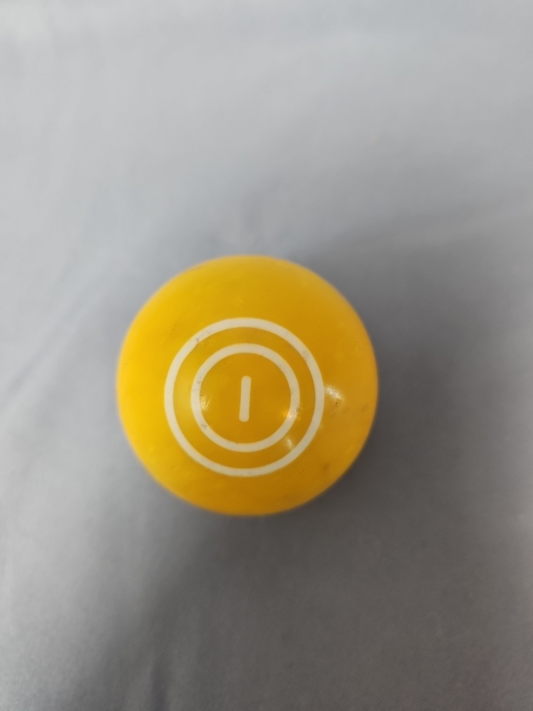Vintage Pool Billiard Ball #1 Double Rings Circles 2.25 Inch