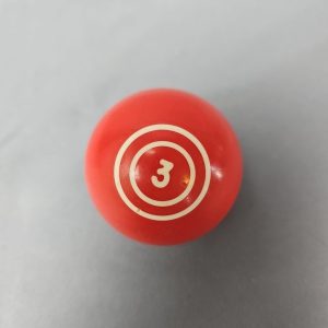 Vintage Pool Billiard Ball #3 Double Rings Circles 2.25 Inch
