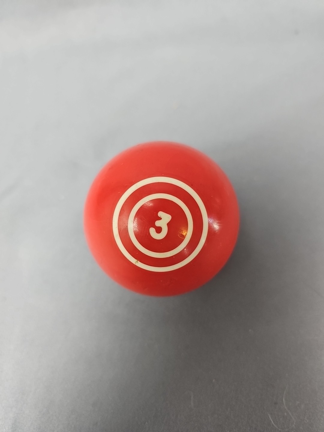 Vintage Pool Billiard Ball #3 Double Rings Circles 2.25 Inch