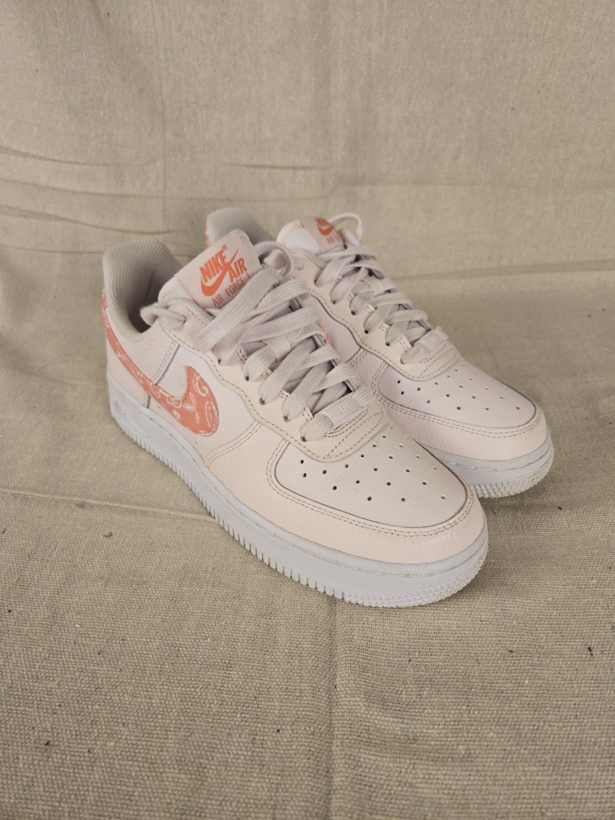 Nike Air Force 1 Low Pink Paisley FD1448-664 Women’s Size 6.5 All Pink Sneakers