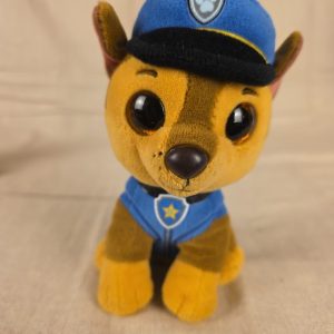 Ty Beanie Boos Paw Patrol Chase Plush Stuffed Animal Blue Police Dog Pup Cute 6"