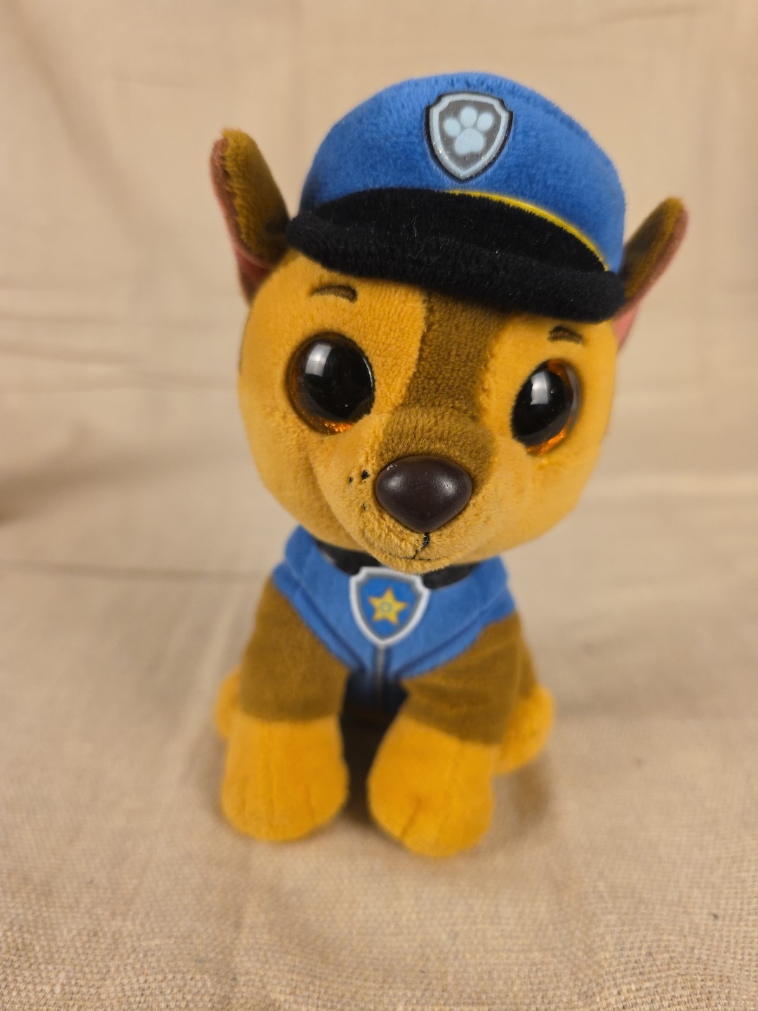 Ty Beanie Boos Paw Patrol Chase Plush Stuffed Animal Blue Police Dog Pup Cute 6"