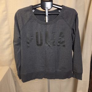 Puma Crewneck Sweatshirt Women Large Gray Pullover