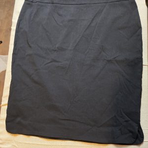 Alfani Womens XL Black Knee Length Pencil Skirt Stretch Career Office Pull On...