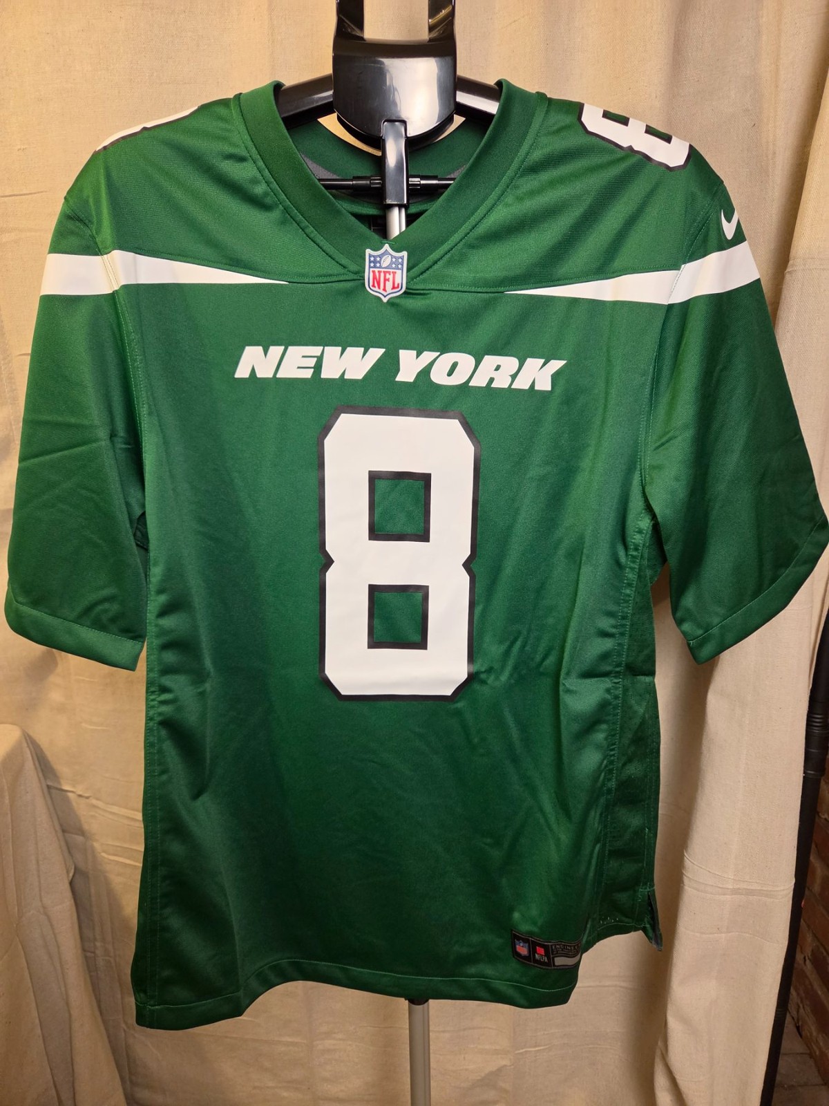 Nike NFL New York Jets Rodgers #8 Jersey Men's Large Green