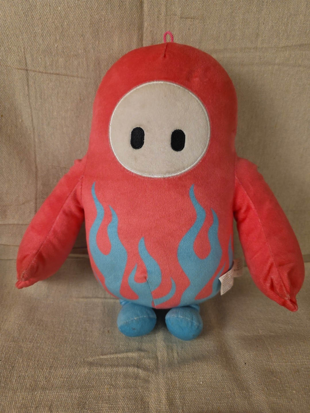 Fall Guys Plush Toy 13-inch Blue Hotrod Flames & Bubblegum Video Game