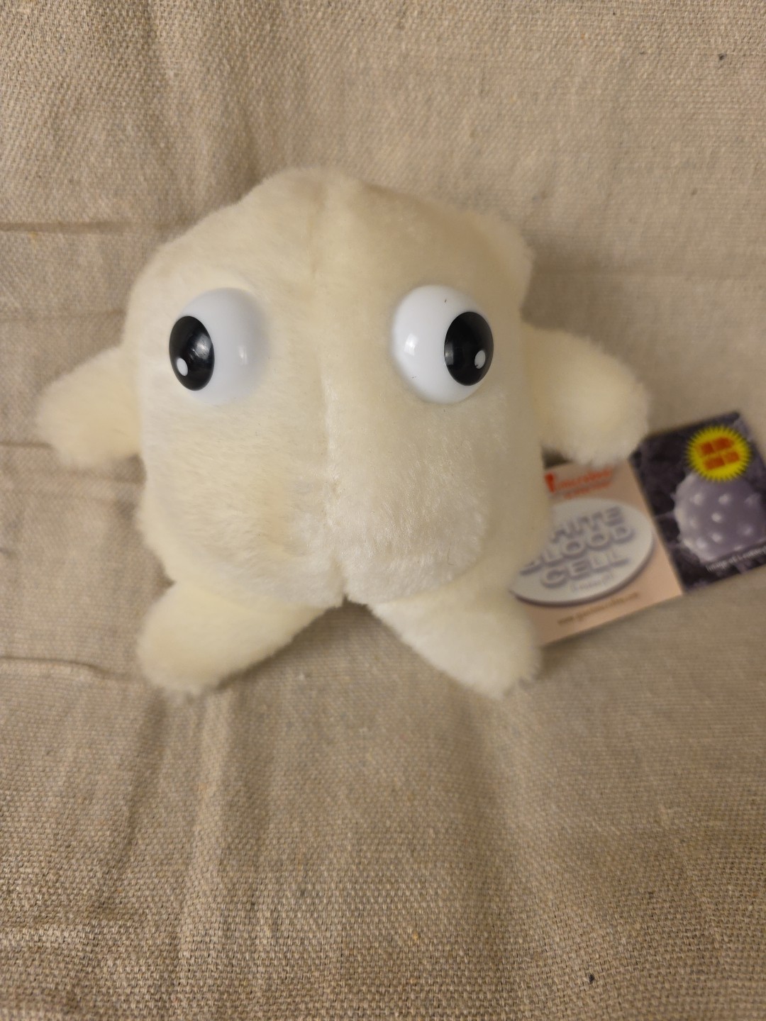 Giant Microbes 5" White Blood Cell Leukocyte Plush Stuffed Synco Bio Partners