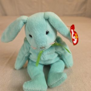 TY Beanie Baby - 1996 HIPPITY the Mint Green Bunny -8.5 inch Plushy