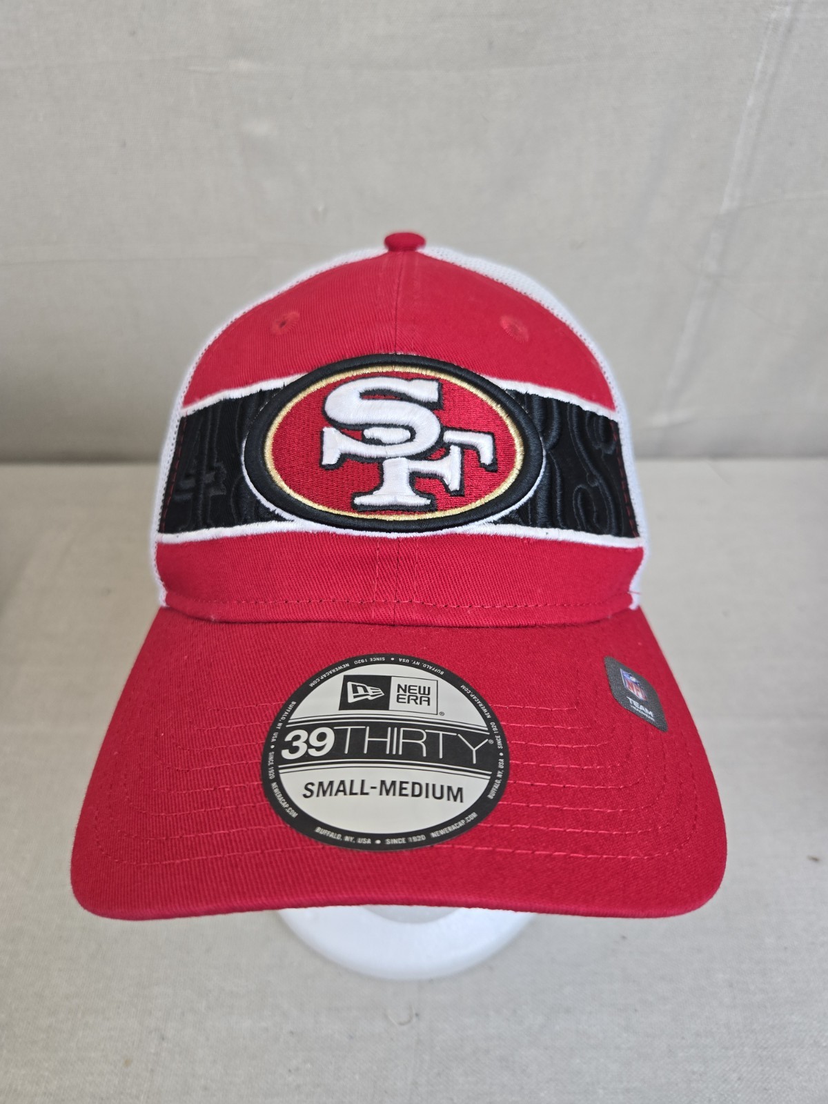 New Era San Francisco 49ers Men’s Gold/Red Team Headwear 39thirty Small Medium